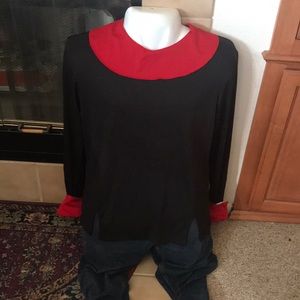 California Costume Collection Black & Red Shirt
